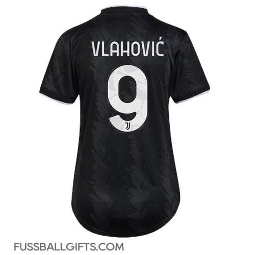 Juventus Dusan Vlahovic #9 Fußballbekleidung Auswärtstrikot Damen 2022-23 Kurzarm